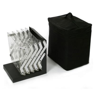 China Acrylic Metal Folding Brochure Holder Display Rack For Magazine for sale