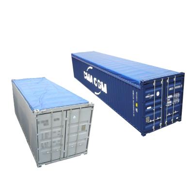 China Blackout PVC Tarpaulin Roof Cover With 20ft And 40ft Container Open Top Tarpaulin for sale