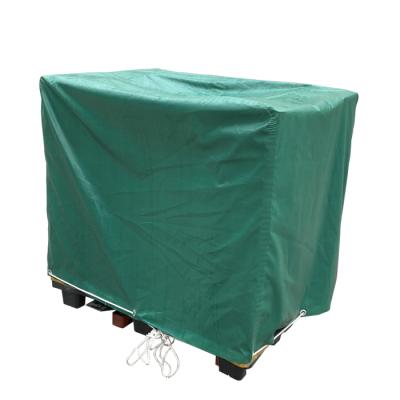 China Moisture Proof Pallet Cover Tarpaulins Reusable PVC Pallet Cover 1200x900mm for sale