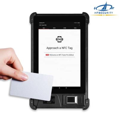 China Fingerprint portable tablet HF FP08 Free SDK Sturdy Android Fingerprint Reader Tablet for sale