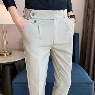 China Anti-pilling factory high quality produce loose rugby pants with high elastic tube straight work casual pants for sale