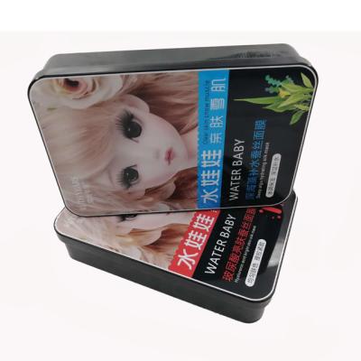 China New Design Cosmetics Cosmetics Containers And Small Tin Boxes Luxury Cosmetic Tin Packaging Box Skin Care for sale