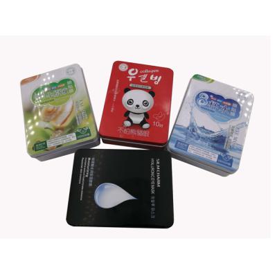 China Cake Fashion Design Tin Eye Care Mask Moisturizing Tin Box Small Cream Tins for sale