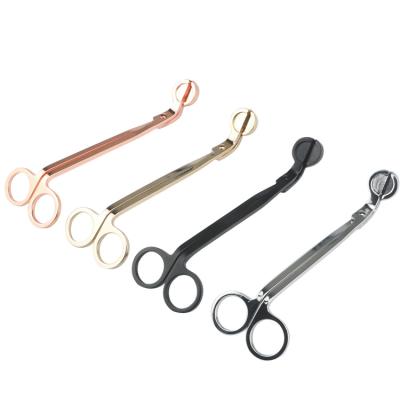 China Eco - Friendly Candle Metal Rose Gold Candle Wick Scissors for sale