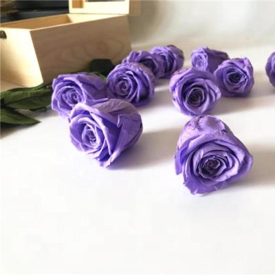 China Real Rose Yunnan Artificial Flower Natural Preserved Rose Head Fresh Forever In China for sale