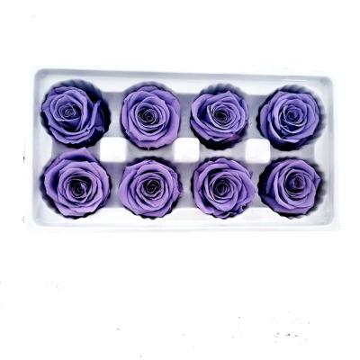 China Gift Box 4-5cm Making Customized Long Lasting Preserved Preserved Rose Flowers For Christmas for sale