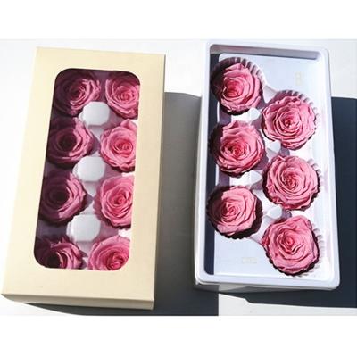 China Gift box making of custom flower gifts that will keep roses forever mothers lovers real B grade immortal roses for sale