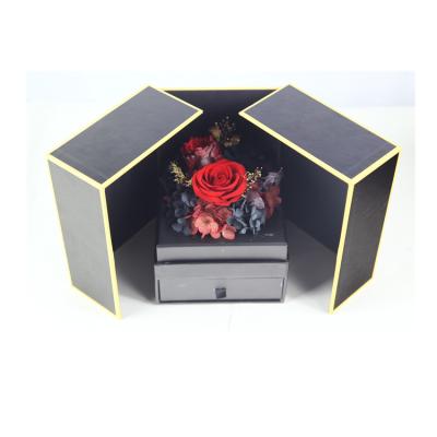 China Real Rose Best Birthday Gift Eternal Preserved Romantic Rose Preserved Flowers in Gift Box for Girlfriend for sale