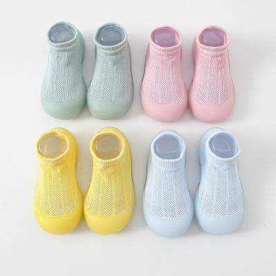 China QUICK DRY Sock Baby Toddler Shoes Cotton Indoor/Outdoor Non-slip Sole Mesh Breathable Lightweight Sock Shoes Toddler Slipper For Baby for sale