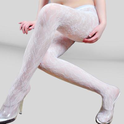 China Net Hollowed Out Lace Mesh Lolita Stockings Based Retro Floral Rattan White Japanese Lolita Pantyhose Stocking Hot Classic Pantyhose for sale