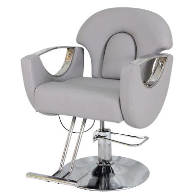 China Modern Barber Chair Elegant Stainless Steel Frame With Thick Foam Padded For Salon Chair For Hair for sale