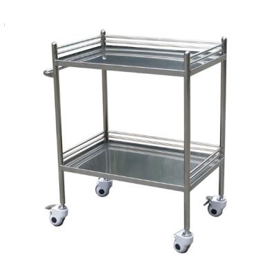 China Easy Clean Cheap Price Surgical Instrument Trolley Stainless Steel Working Instrument Trolley Trolley 3 Tier Trolley for sale