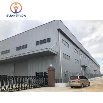 China Modern Curved Roof Design Steel Beam Steel Structure Warehouse Assembly Prefab Houses for sale