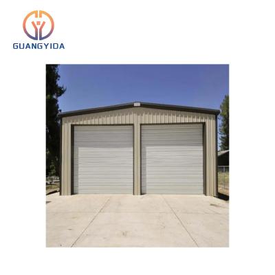 China Traditional Building Free Steel Metal Garage Warehouse Construction Design Prefab Car Garage for sale