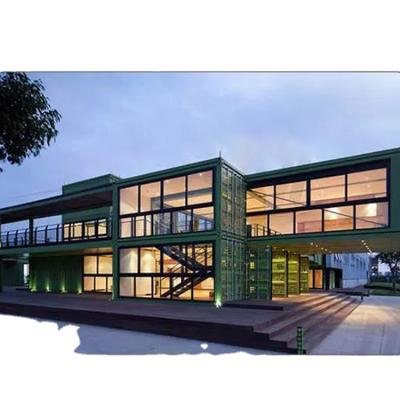 China 20FT Prefab Villa Flat Pack Container Modern Double Storey Prefab 40FT Custom Luxury Modern Double House for sale