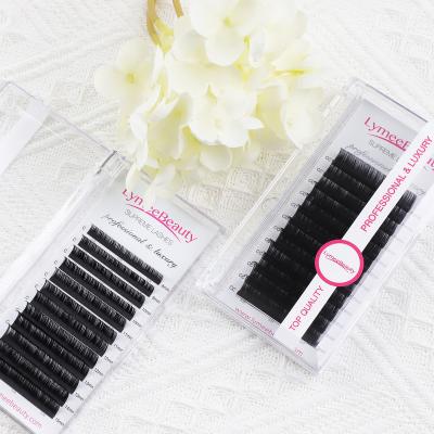 China Full Volume J Since C D L Individual Mink Lash Eyelash Extension Private Label Synthetic Eyelash Loop Extension for sale