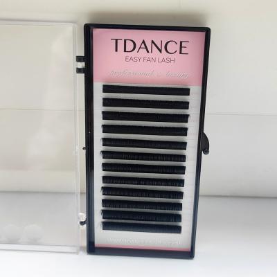 China Easy Fanning Silk Trays Mink Volume Eye Lash Extension Long TDANCE Eyelash Extension Fan Natural Wholesale Easy Extension Eyelash for sale