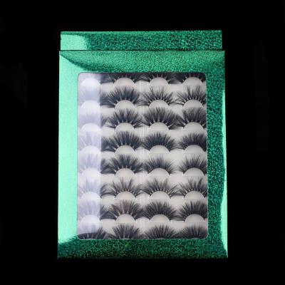 China Cruelty Free Volume Wholesale Mink Lashes 16Pairs Lash Books 5D Full 100% False Eyelashes Mink Lashes 16Pairs With Private Label Packing for sale