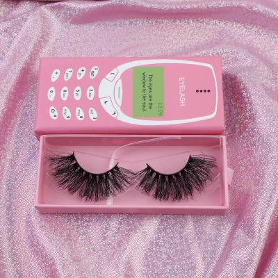 China Real Mink Eyelash Handmade 3d 25mm Long Factory Direct Natural Supply Different Styles Competitive With Lash Box Custom Made for sale