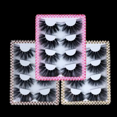 China Custom Wholesale Natural Logo Bulk Cruelty Free 3D Mink Lashes 3D 25mm Mink Eyelashes for sale