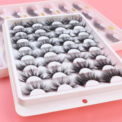 China Best Natural Selling Different Real Sellers 100% 25mm Mink Eyelashes 3D Multilayer Highlights for sale