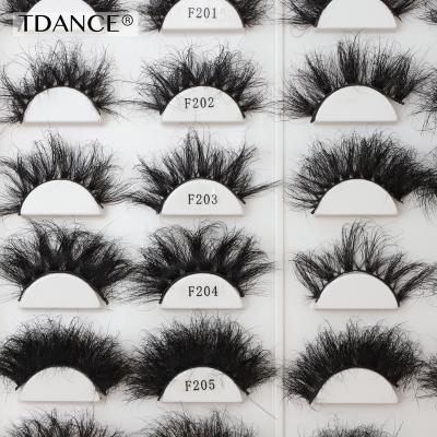 China Deeply 100% Handmade Individual Eyelash 25mm 3d Real Mink Eyelashes Individual Packs For Makeup Custom for sale