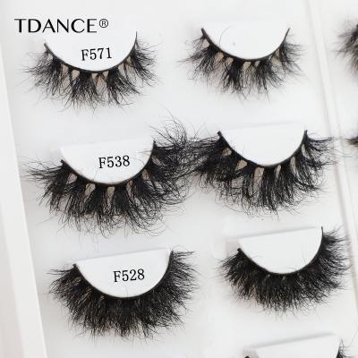 China Thick Free Eyelashes Sample Natural Style Hand Made 3d Fluffy Mink Eyelashes TDANCE 100% New for sale