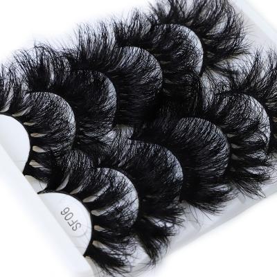 China Customized Mink Lashes Vendor 3d Fluffy Lashes 25mm Thick Private Label Style New for sale