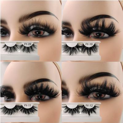 China Siberian Cruelty New Free 100% Handmade Mink Lashes 25mm Eyelash Wholesale Thick Explosive Eyelash Styles for sale