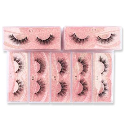 China Wholesale Custom Thick Mink Lashes 3d Different Styles 3d Mink Eyelashes Private Label Many Real Fur Eyelash for sale