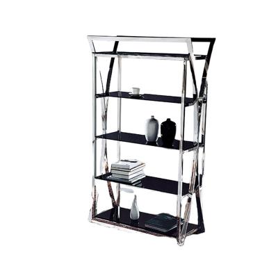 China Stainless Steel Foldable Modern Cheap Bookcase for sale