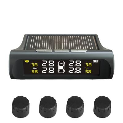 China USA Import Chip Usb Solar Wireless External Sensor Tire Pressure Monitoring System Car Tpms Universal for sale