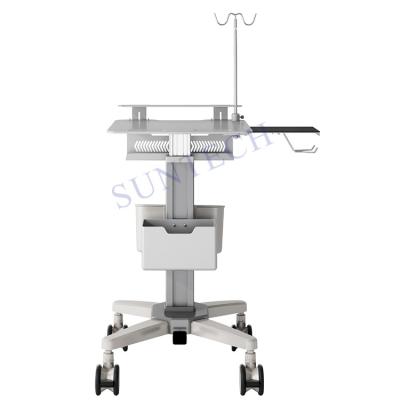 China Easy Clean Mobile Hospital Cart Computer Laptop Medical Cart for sale