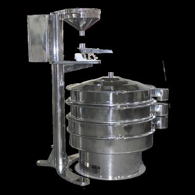 China Mobile Customized Mobile Ultrasonic Vibrating Sieving Machine Protein Food Processing Circular Medicine Pharmaceutical Chemical Particles for sale