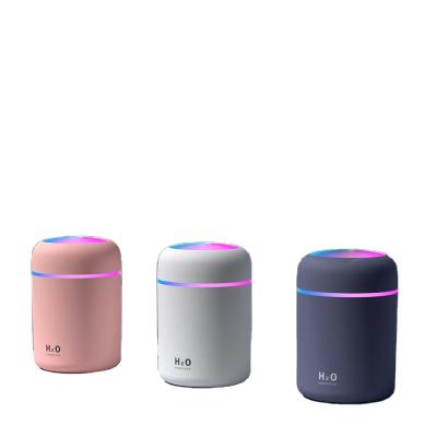 China Mini 300ML H2o Mini 300ML H2o Auto Mist Jet Car Air Humidifier Ultrasonic USB Car Air Humidifier Dual Aroma Portable Wet Essential Oil Diffuser for sale