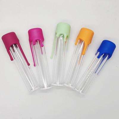 China High Quality Disposable Thick Plastic Acrylic Cover Tube Silicone Wax Drop Packing Bottle for sale