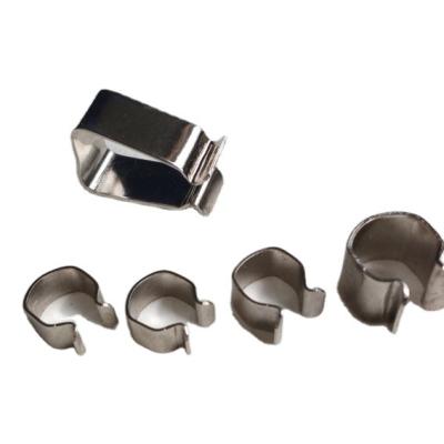 China Best Selling Cylinder OEM Wholesale Flat Spring Steel Clips Fasteners for sale