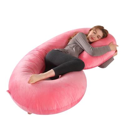 China China Wholesale Anti-Static C Shaped Back Pain Maternity Support Pillow Pregnancy Body Pregnant Feeding Pillow for sale