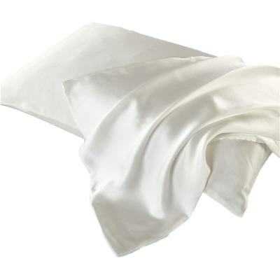 China Reversible 100% Soft Washable Silk Skin-Friendly Anti-Static White Mulberry Pillowcase For Hair And Skin for sale