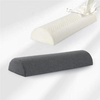 China Anti-Static Pillow Latex Neck Semi Roll Semi Roll Lumbar Travel Support Pillow For Neck Back Leg Rest for sale