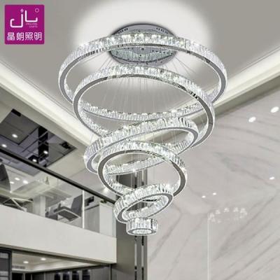 China Modern Luxury Customizable Living Room Crystal Lamp Led Chandelier 9239-600+400+200 for sale