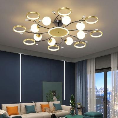 China Best Selling Minimalist Living Room Dining Room 8 Head Gold Luxury Chandelier Modern Chandelier for sale