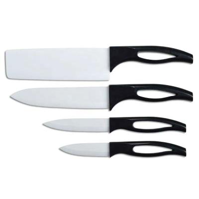 China 4 Pieces Stainless Steel Knife Set ABS Handle Zirconia Ceramic Knife for sale