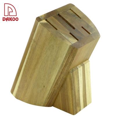 China Wholesale Acacia wood Knife storage Stable knife holder Pine Wood Knife Block for sale