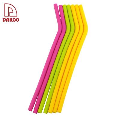 China Cheap Price Eco-friendly Colorful Reusable Silicone Drinking Straw Sustainable Straws for sale