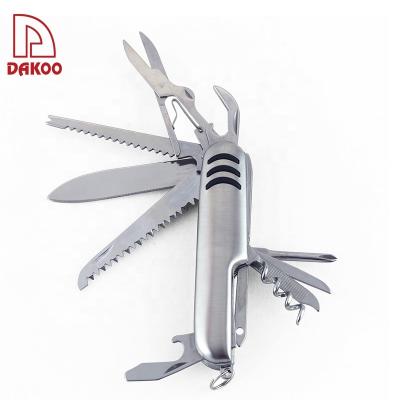 China 12 Kinds Multi-Function Folding Pocket Knife Stainless Steel Camping Ourdoor Tools Te koop