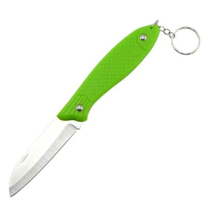 China Green Color Folding Pocket Knife 1.5mm Thickness Camping With ABS Handle Te koop