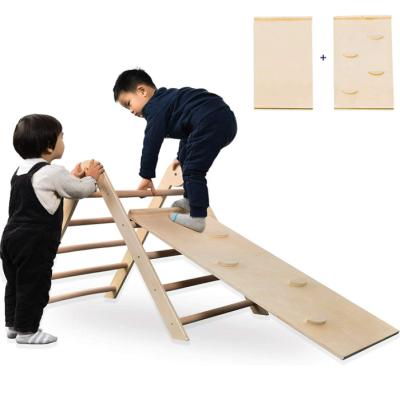 China Europe Wooden Training Pickler Triangle Climbing Frame Indoor Climbing Frames Baby Outdoor Kids Climbing Frame for sale