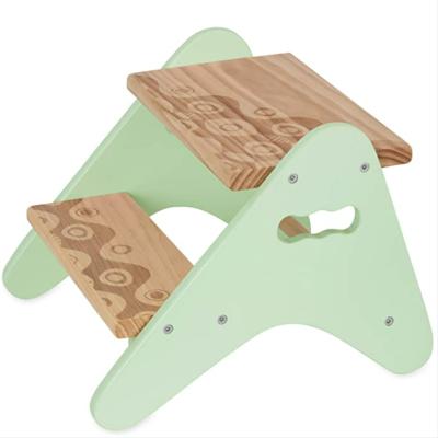 China Wooden Two Step Stool From Europe Factory Manufacture Various Creative Early Education Children for sale