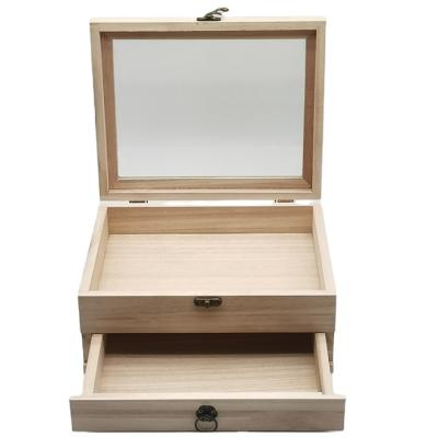 China Europe Wooden Box With Lid Clear Wooden Gift Boxes With Lid Acrylic Wholesale for sale